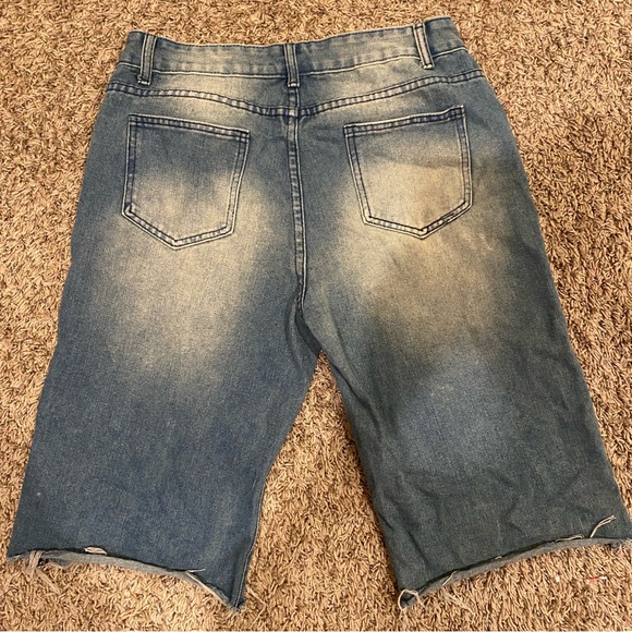 Denim with Unique Wash Cute Jorts Shorts (No Brand) - Picture 3 of 3